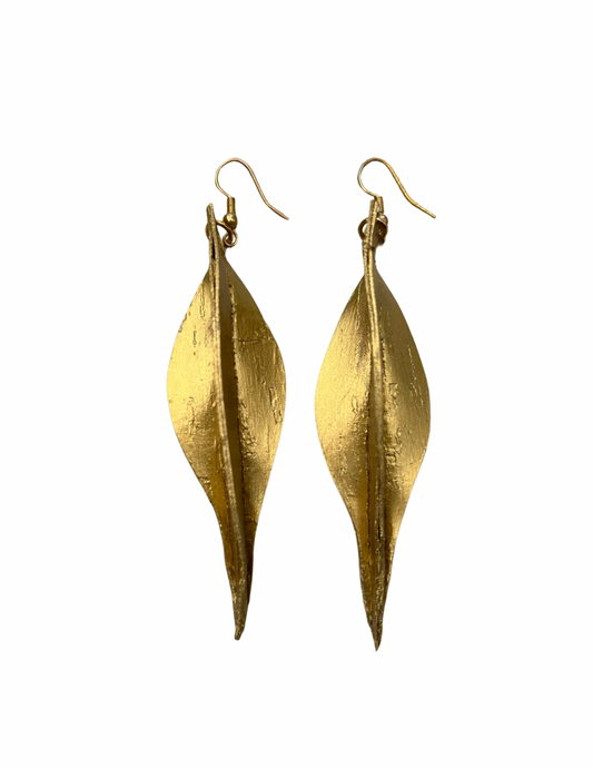 Aida leather earrings